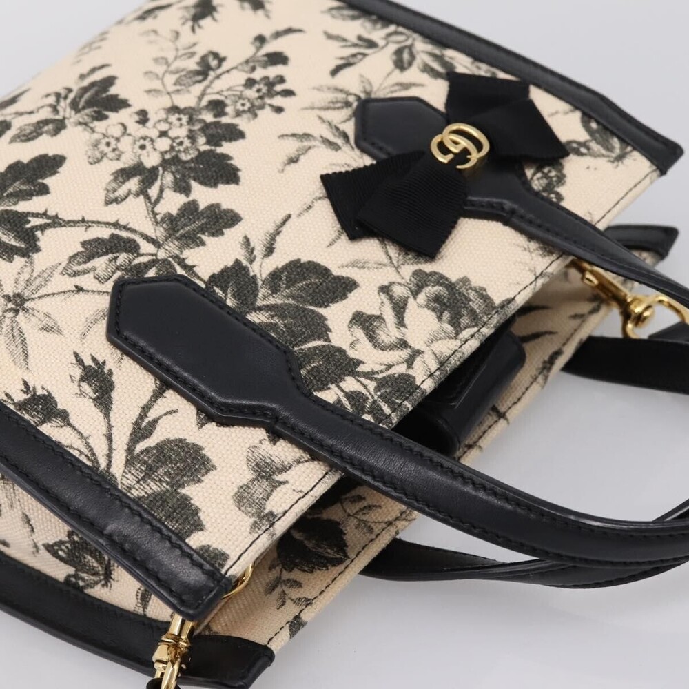 Gucci GG Ribbon Printed Linen Small - Picture 6 of 16